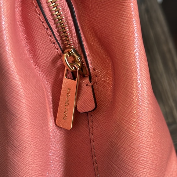 Michael Kors Savannah Satchel Saffiano (Peach) - Picture 10 of 13